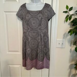 The Limited Gray and Purple Mini Dress